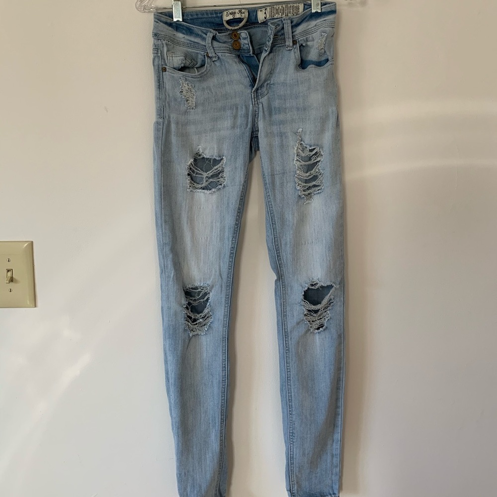 Indigo Rein Anklet distressed jeans size 3